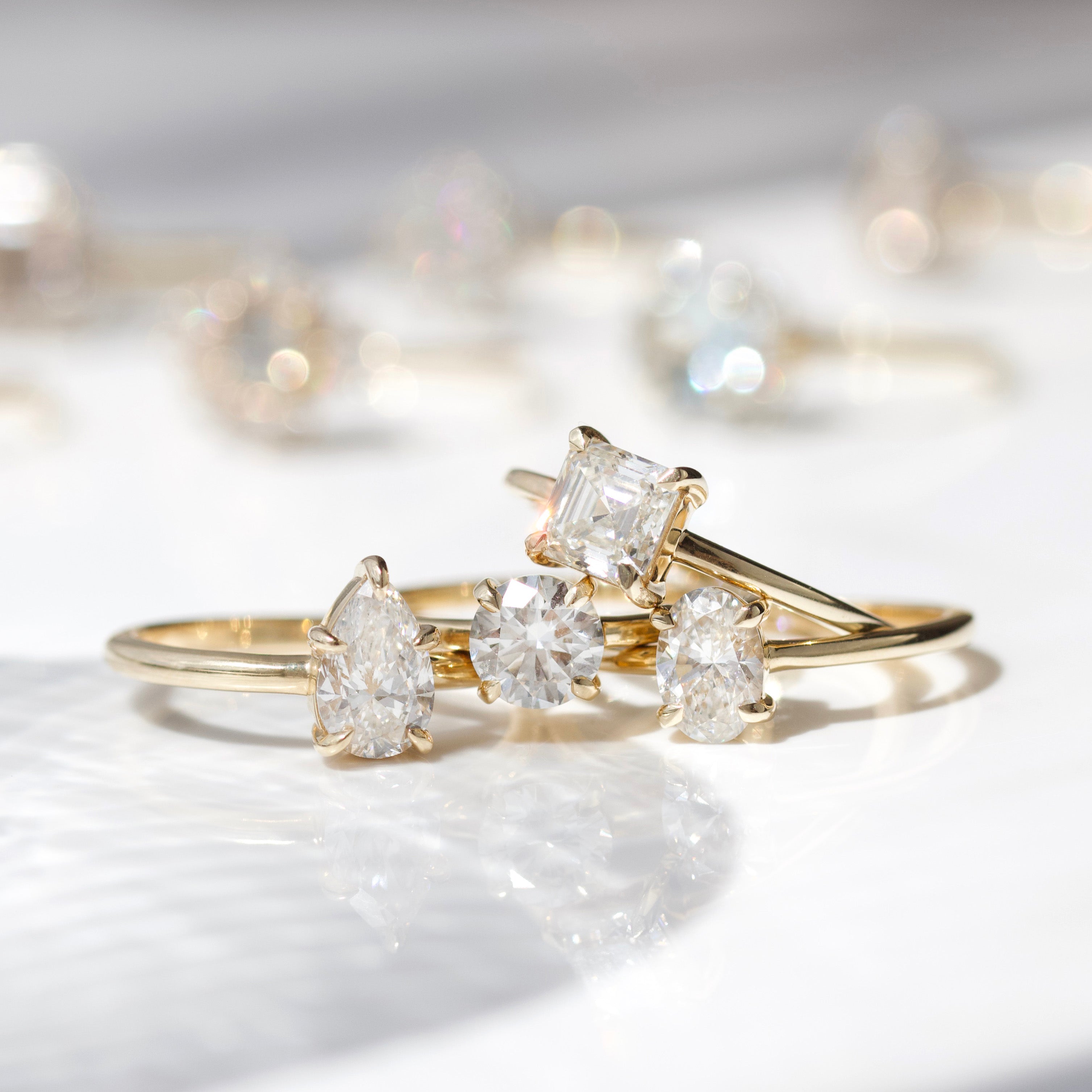 Erin Oval Solitaire Diamond Ring - 14K Gold Engagement Ring for Women, Elegant Wedding Band, Perfect for Proposals, Anniversaries & Special Occasions