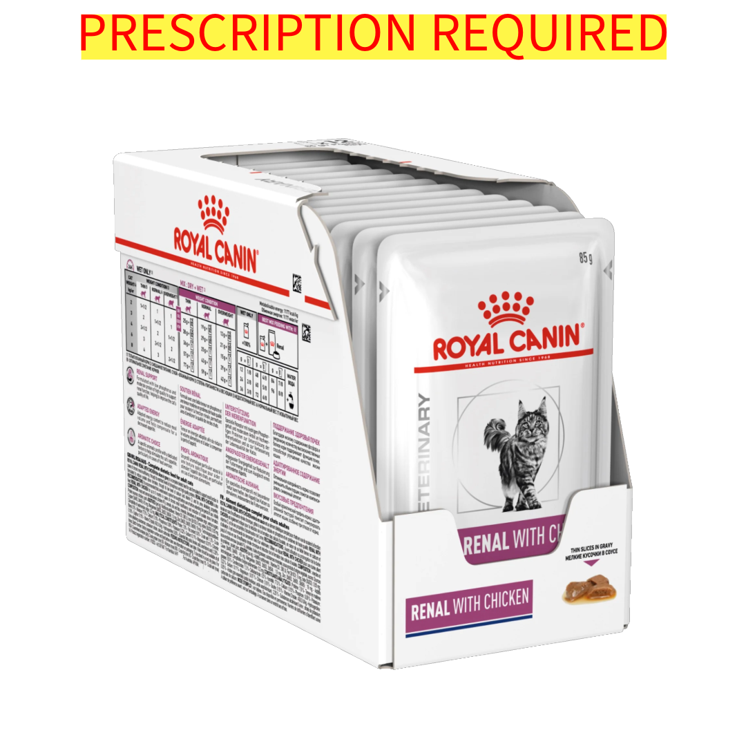 Royal Canin Renal Support Wet Cat Food with Fish - Kidney Care Formula for Cats - Perfect for Senior Cats & Felines with Kidney Issues