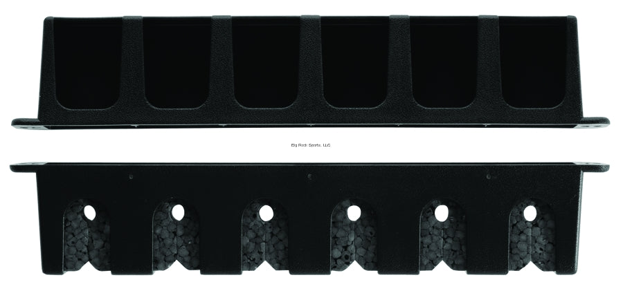 Berkley Vertical 6 Rod Fishing Rod Rack - Heavy Duty Black Storage Organizer for Fishing Rods - Perfect for Garage, Boat, or Tackle Shop Organization