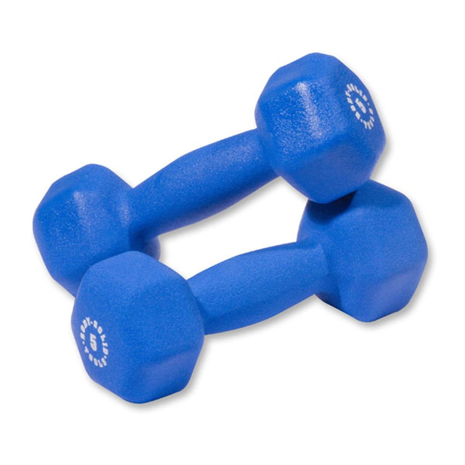 Body Solid Neoprene Dumbbell Set - 5-50 lbs Adjustable Weight for Home Gym & Strength Training | Perfect for CrossFit, HIIT & Full Body Workouts