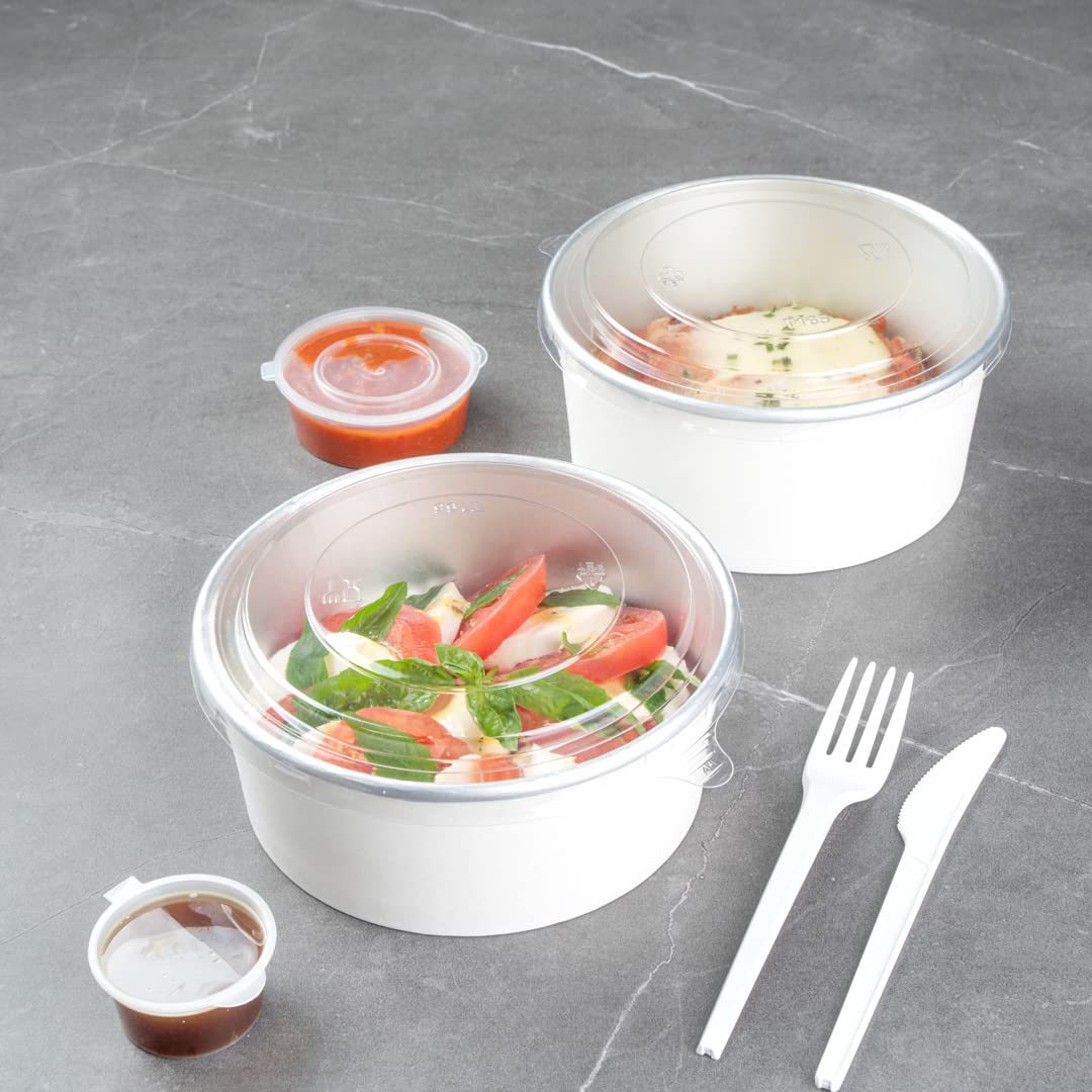 Disposable Clear Plastic Foil Lux Lids for 37oz & 42oz Takeout Containers - 200 Pack Lift Tab Food Container Lids (Containers Sold Separately) | Perfect for Restaurants, Catering & Food Delivery Services