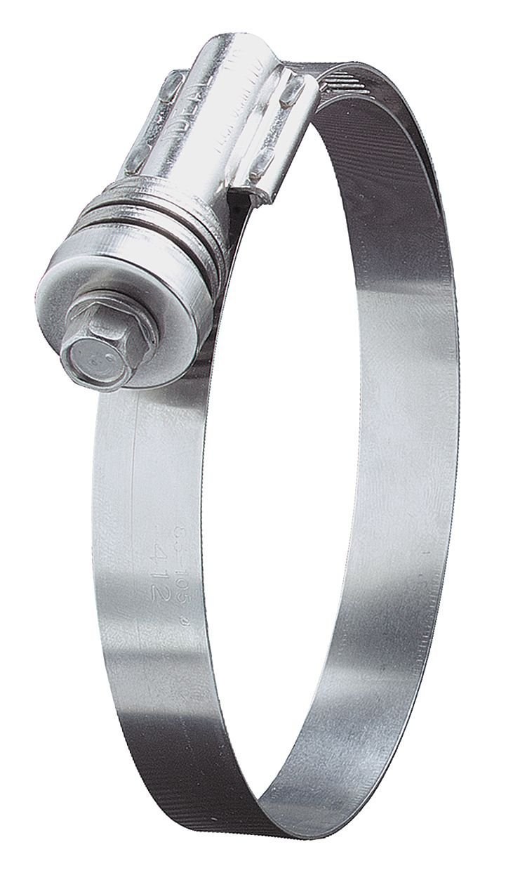 Stainless Steel Hose Clamp 1 to 1-3/4 Inch SAE 175 (Pack of 10) - Heavy Duty Clamps for Automotive, Marine & Plumbing Applications