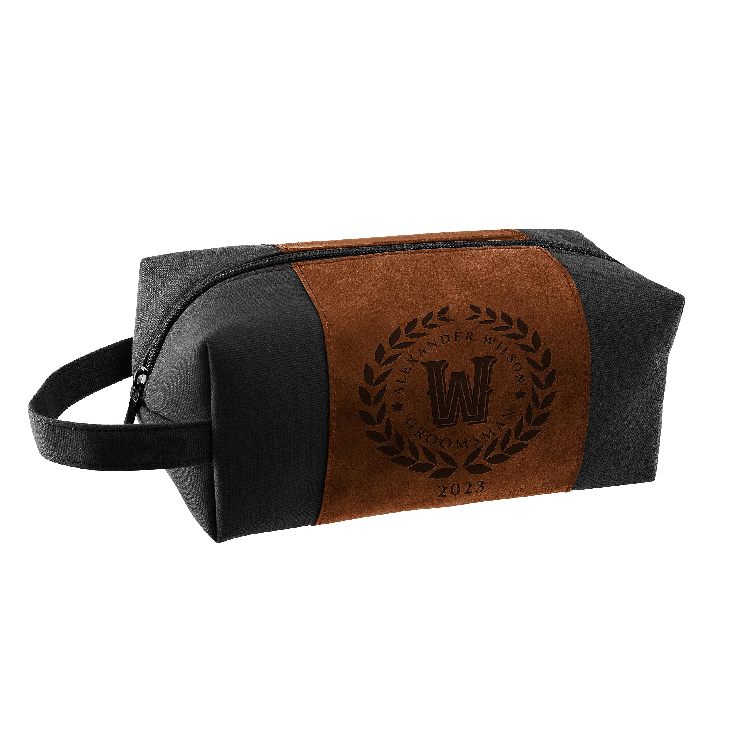 Personalized Groomsmen Gifts - Custom Engraved Men's Toiletry Bag for Wedding Party, Best Man & Bridesmaid - Perfect for Bachelor Party, Honeymoon & Travel Essentials