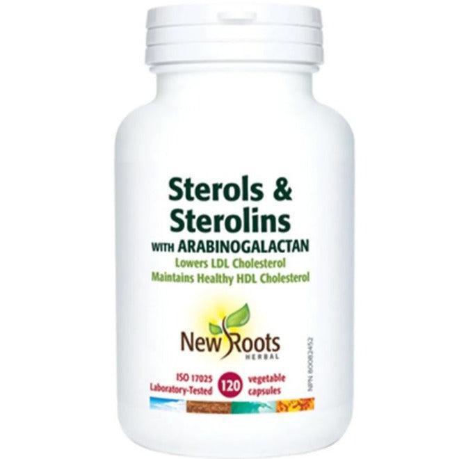 New Roots Sterols & Sterolins with Arabinogalactan - 120 Vegetarian Capsules for Immune Support & Heart Health | Dietary Supplement for Daily Wellness