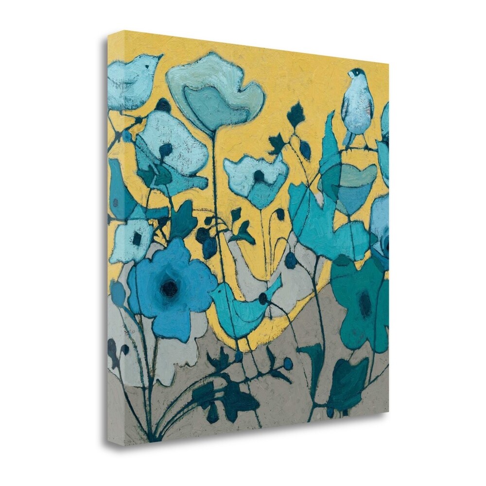 Birdy Birdy By Shirley Novak - Fine Art Giclee Print on Gallery Wrap Canvas, Ready to Hang Wall Decor - Perfect for Living Room, Bedroom & Office Artwork