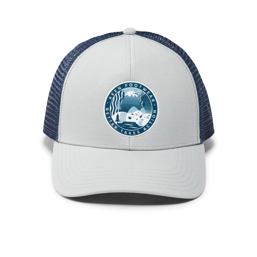 Waterfall Hat for Women - Stylish Grey Sun Hat with Wide Brim for Outdoor Activities, Beach, Hiking & Travel