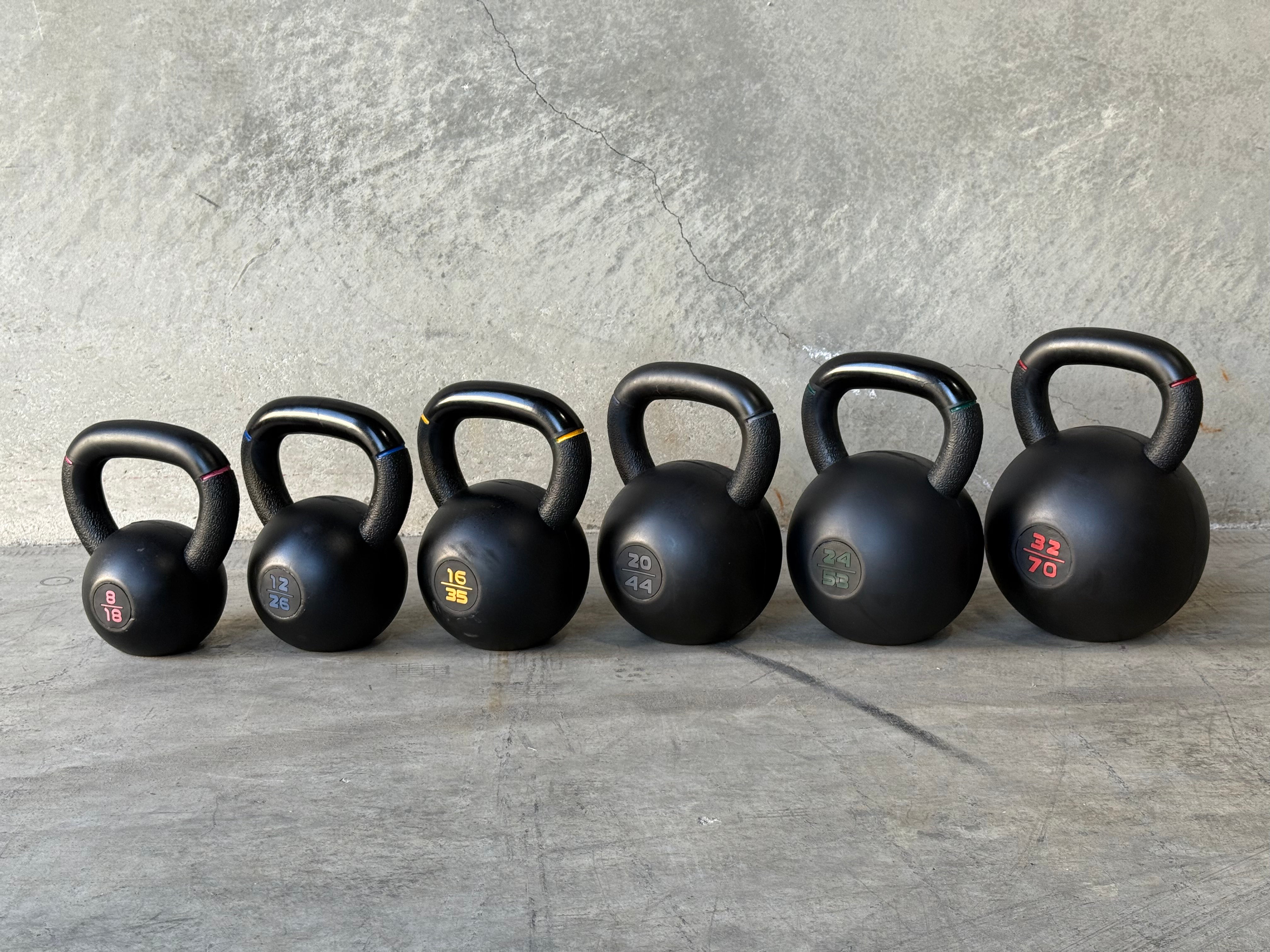 Premium GIANT Rubber Grip Kettlebells for Home Gym, CrossFit & Strength Training - Durable Workout Equipment for Men & Women
