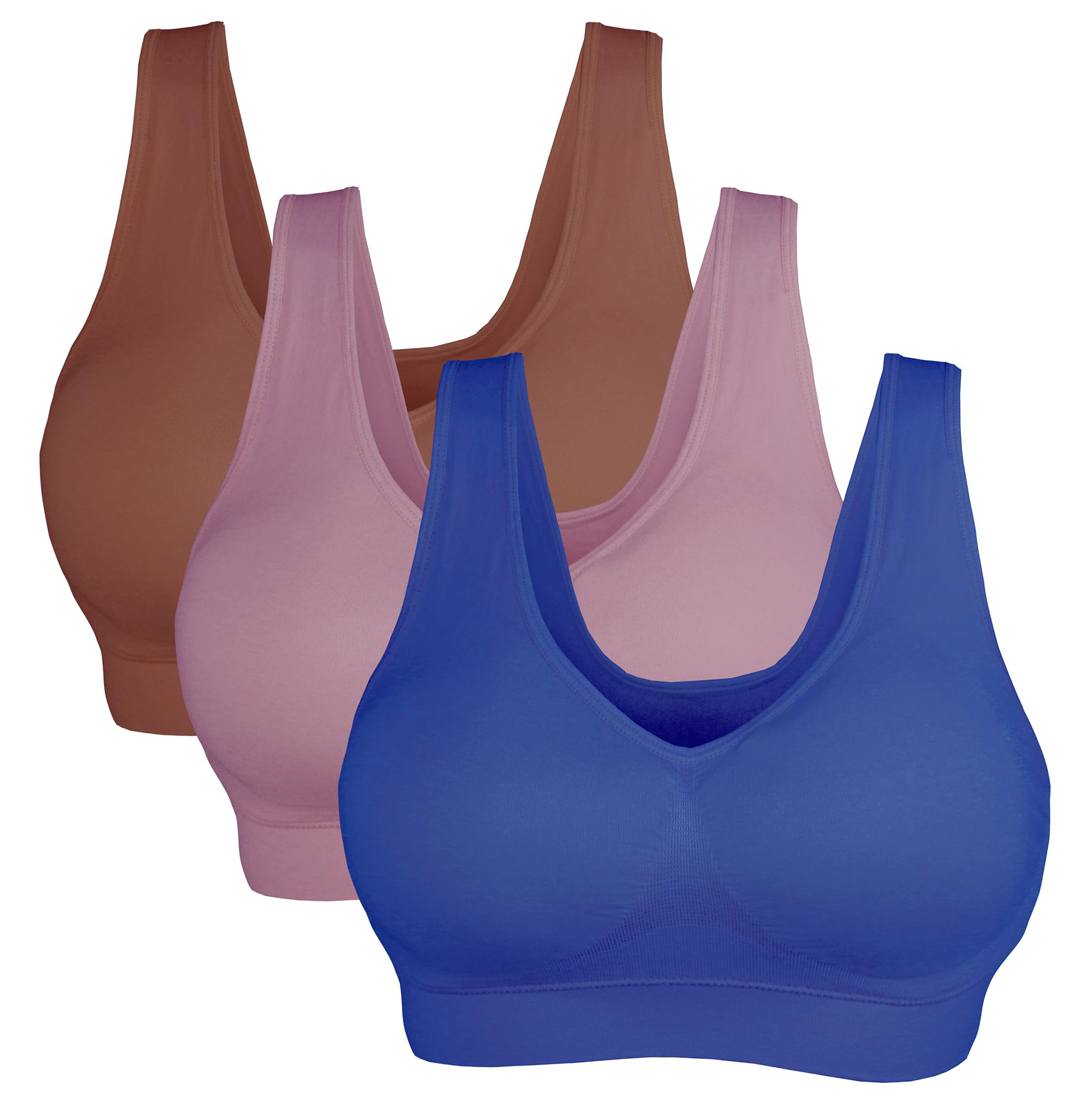 AKAMC Women's Wireless Sports Bra - Post Surgery Support Bra for Yoga, Running & Gym Workouts - Comfortable Activewear for Fitness & Recovery