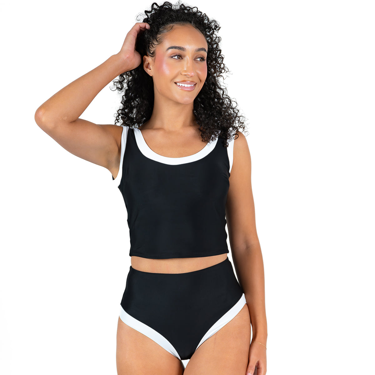Surfer Girl Tankini Top - Women's Swimwear for Surfing & Beach - Perfect for Surfing, Swimming, and Summer Vacations