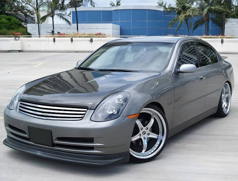 Nismo Style Front Bumper Lip Spoiler for 2003-2004 Infiniti G35 Sedan (4Dr) - Durable PU Material - Enhance Your Car's Sporty Look - Perfect for Street Racing & Car Shows
