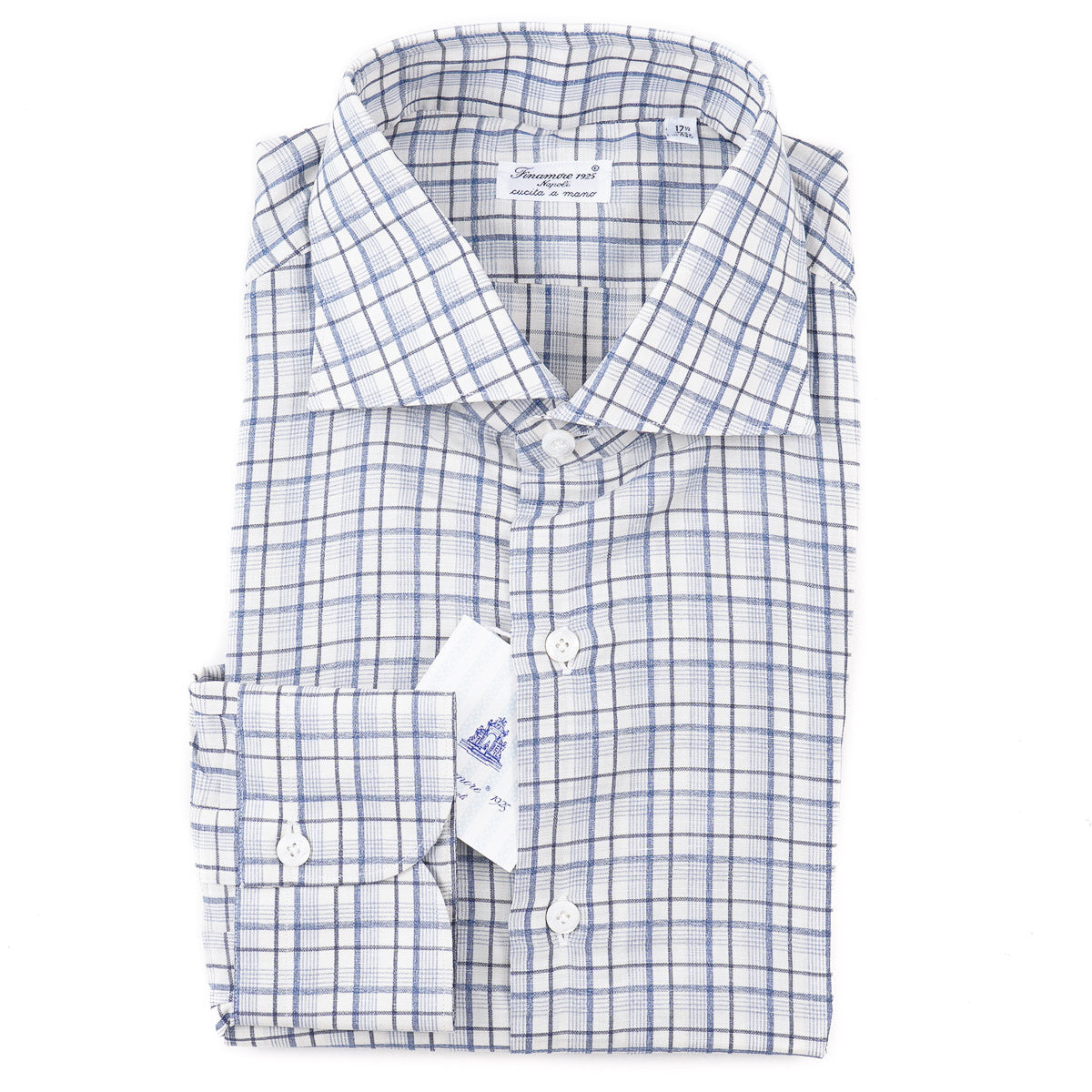 Finamore Riva Premium Cotton Linen Dress Shirt for Men - Breathable & Stylish Formal Wear for Office, Wedding & Business Occasions