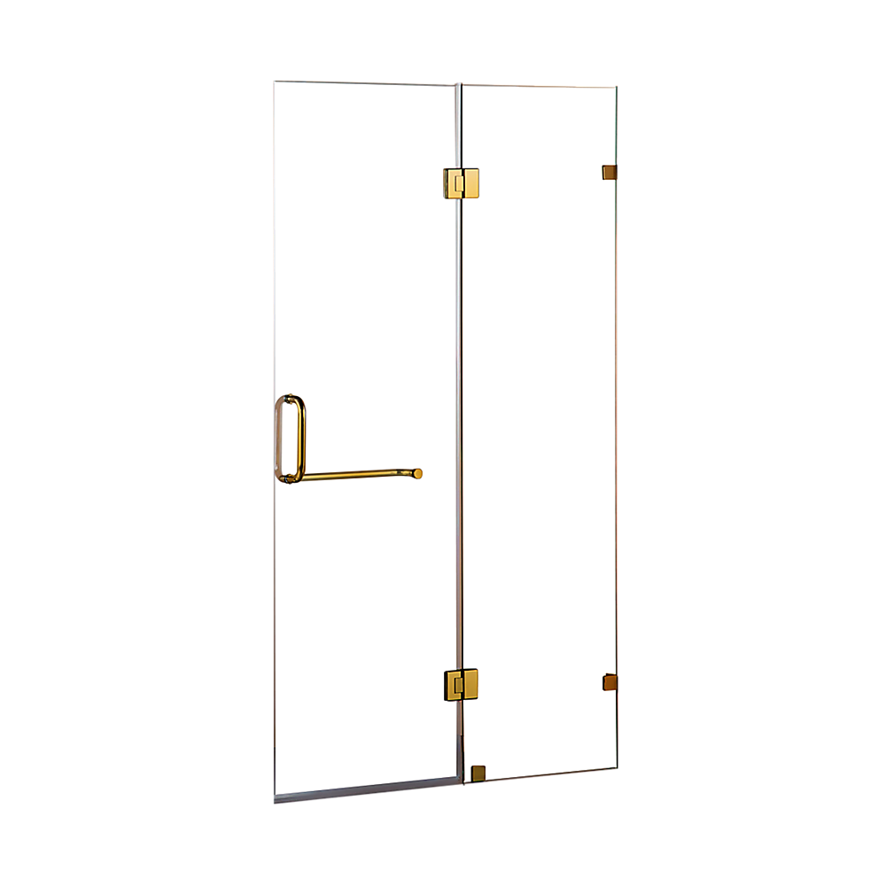 10mm Frameless Shower Screen 100x200cm - Della Francesca Wall-to-Wall Bathroom Glass Panel for Modern Walk-in Showers & Spa Bathrooms