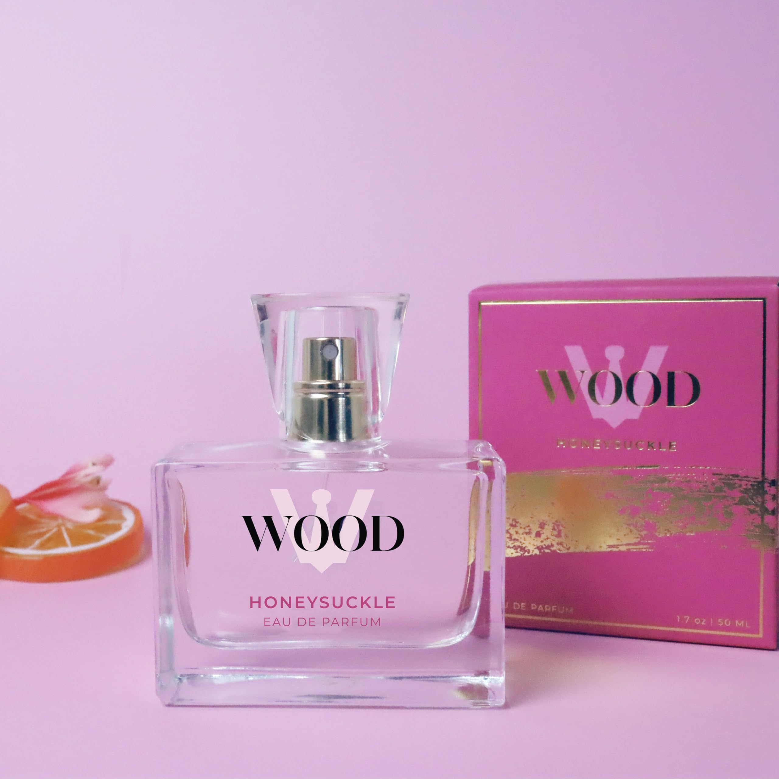 W WOOD Women's Honeysuckle Perfume - Long Lasting Floral Fragrance for Everyday Wear, Date Night & Special Occasions