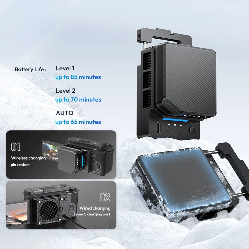 Ulanzi CU01 Thermostatic Semiconductor Camera Cooler Kit - Professional DSLR Cooling System for Photography & Videography - Perfect for Outdoor Shooting, Studio Work, and Long Recording Sessions