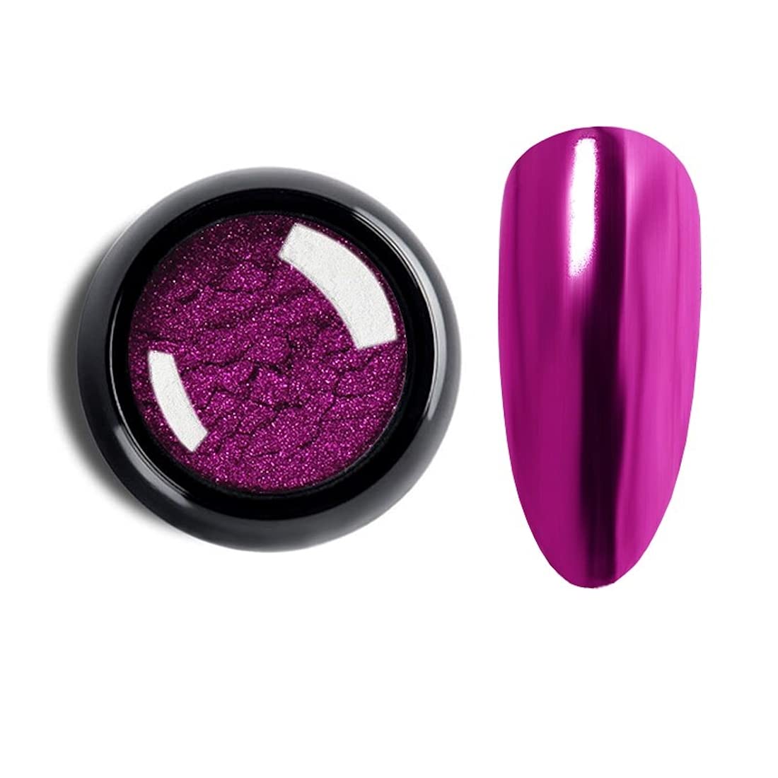 Venalisa Mirror Chrome Nail Powder - Holographic Metallic Nail Art Pigment for Gel Polish & Dipping - 3g Professional Manicure Glitter (Ven-3g-F20) - Perfect for Salon Nail Designs, Home Manicures & Special Occasion Nail Art