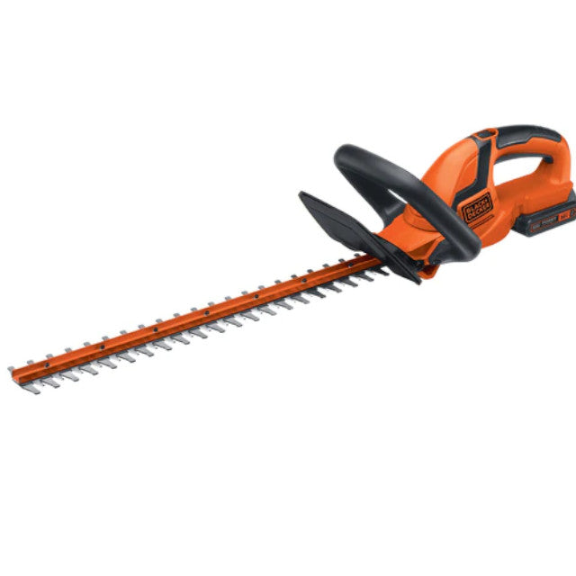 BLACK + DECKER 20V Cordless Hedge Trimmer 22-Inch - LHT2220 Battery Powered Shrub Trimmer for Lawn & Garden Maintenance