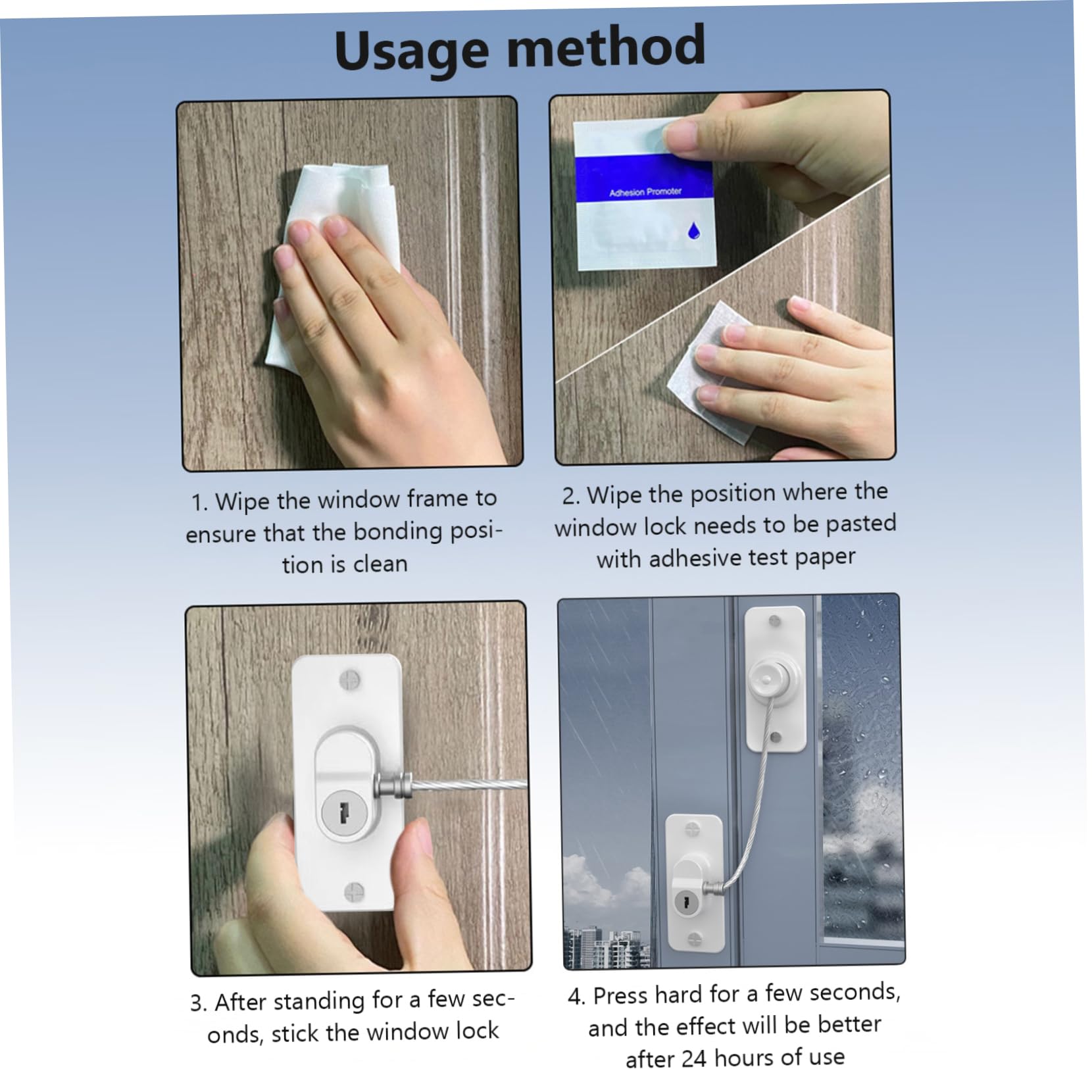 Child Safety Window Locks (2 Pack) - 180° Rotating Self-Adhesive Window Restrictor with Key - Secure Sliding Windows, Refrigerator Drawers & Doors - Perfect for Homes with Kids & Pets