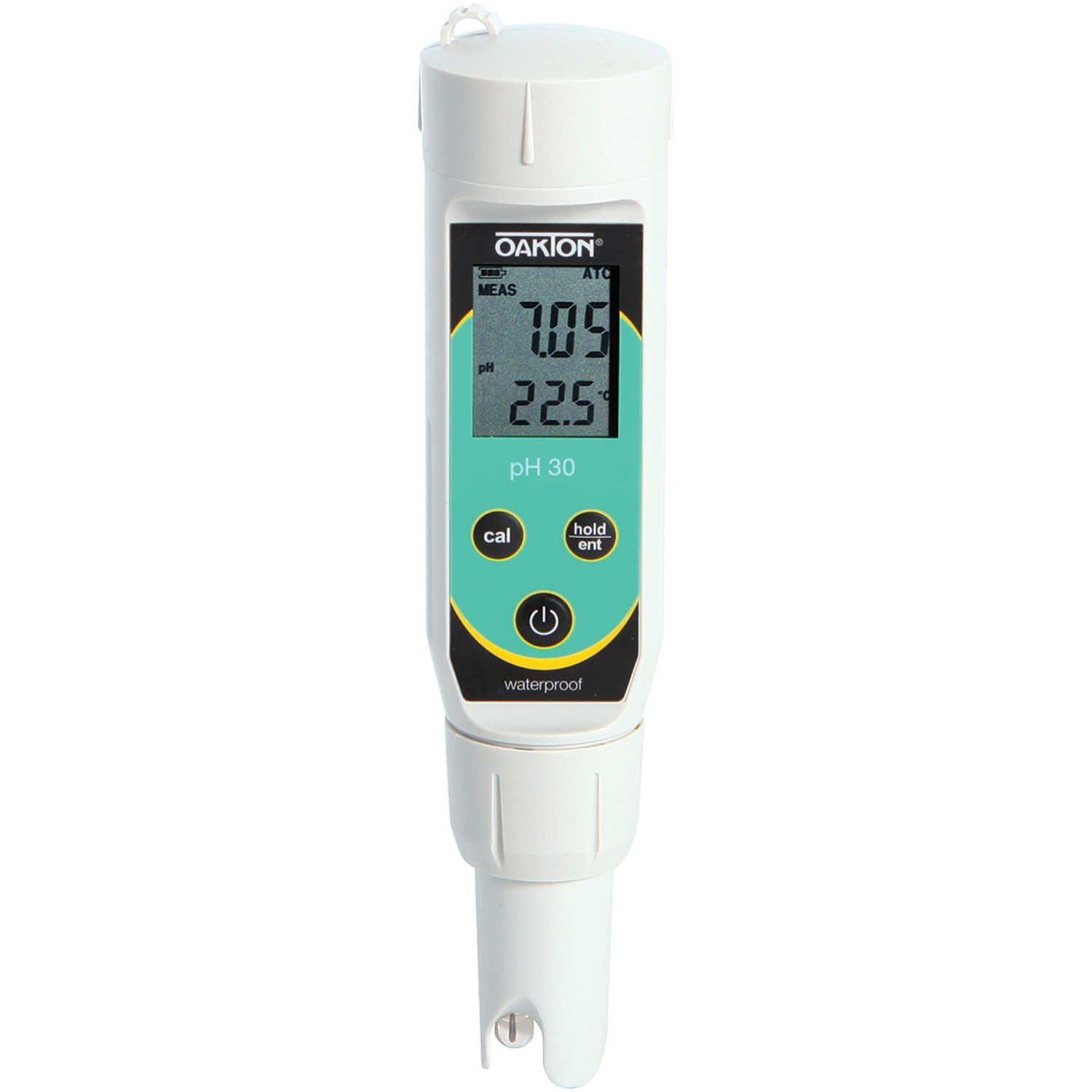 Oakton WD-35634-30 pHTestr 30 Waterproof Digital pH Meter with Temperature Measurement - Ideal for Aquariums, Pools, Hydroponics & Laboratory Use