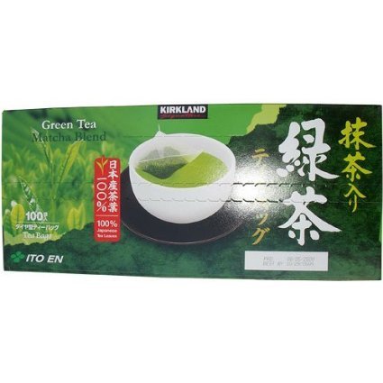Kirkland Signature Japanese Green Tea Bags - 100% Pure Japanese Green Tea Leaves, 100 Tea Bags per Box (Pack of 4 Boxes) | Perfect for Daily Detox, Weight Loss & Relaxation at Home or Office