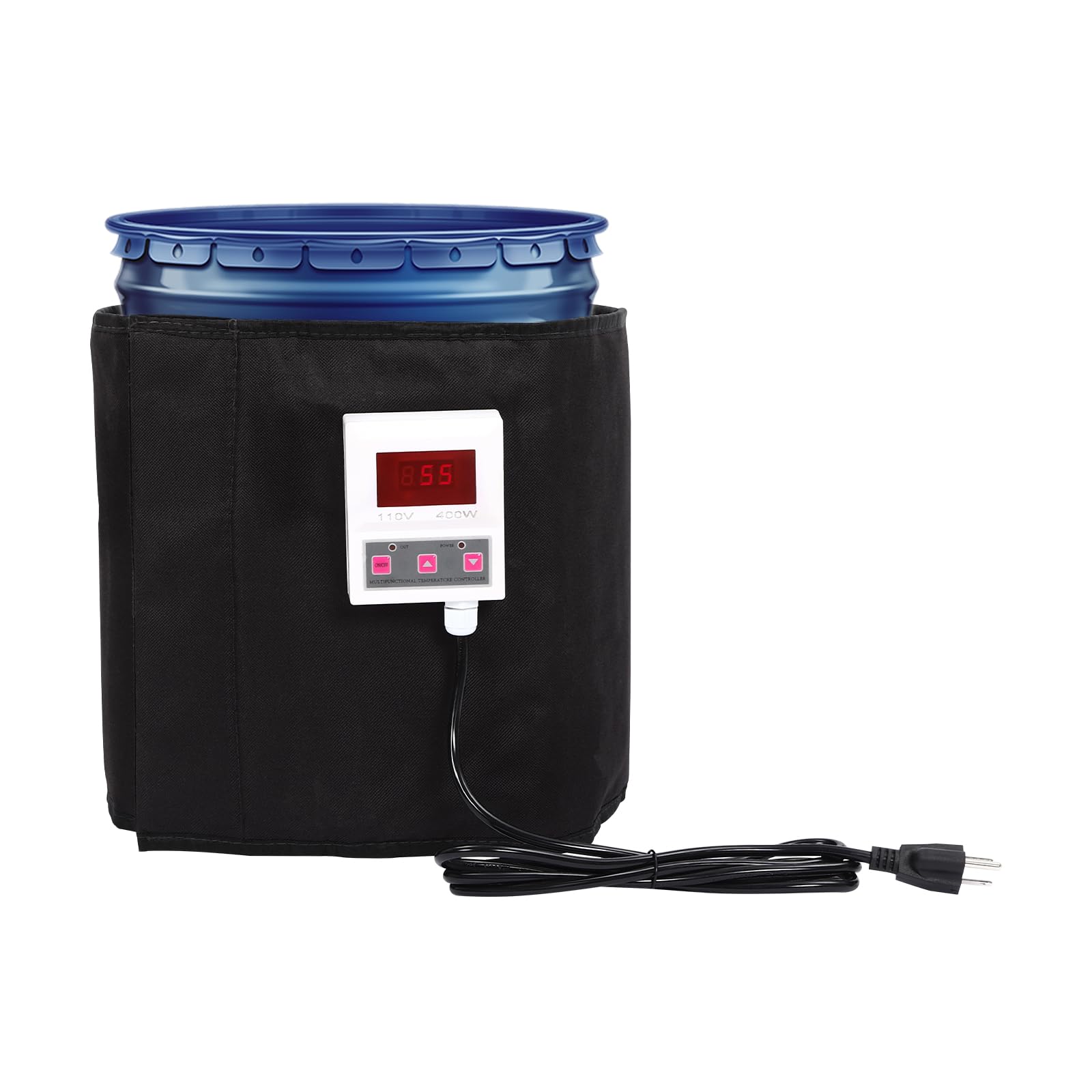 400W Bee Blanket Honey Heater - 5 Gallon Pail & Drum Warmer with Fixed Thermostat (68-230°F) - Automatic Temperature Control for Beekeeping, Honey Storage & Winter Protection