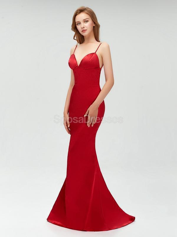 Elegant Dark Red Backless Mermaid Prom Dress for Evening Parties - Perfect for Homecoming, Prom Night & Formal Events