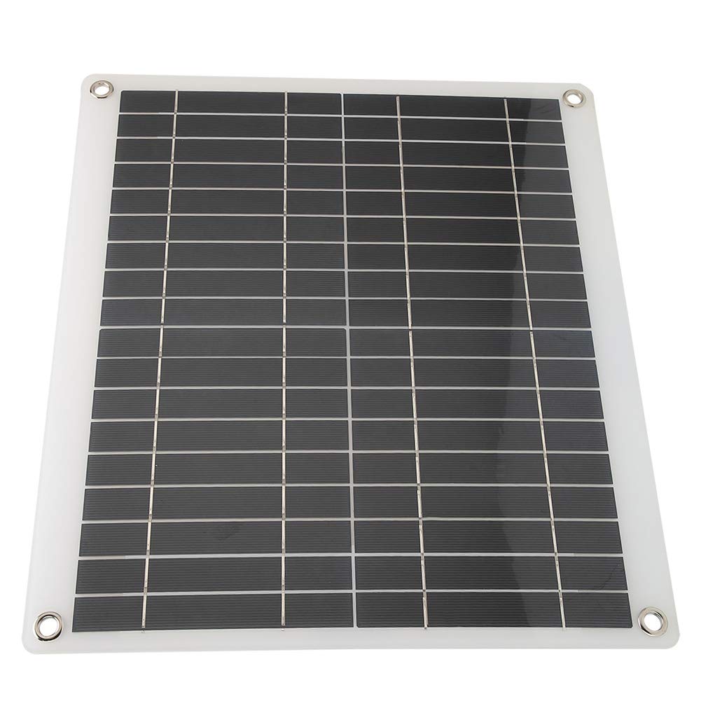 25W Portable Polycrystalline Solar Panel - Dual USB Output, Flexible & Lightweight for Outdoor Travel, Camping, RV, and Off-Grid Power - Perfect for Charging Phones, Tablets, and Small Devices