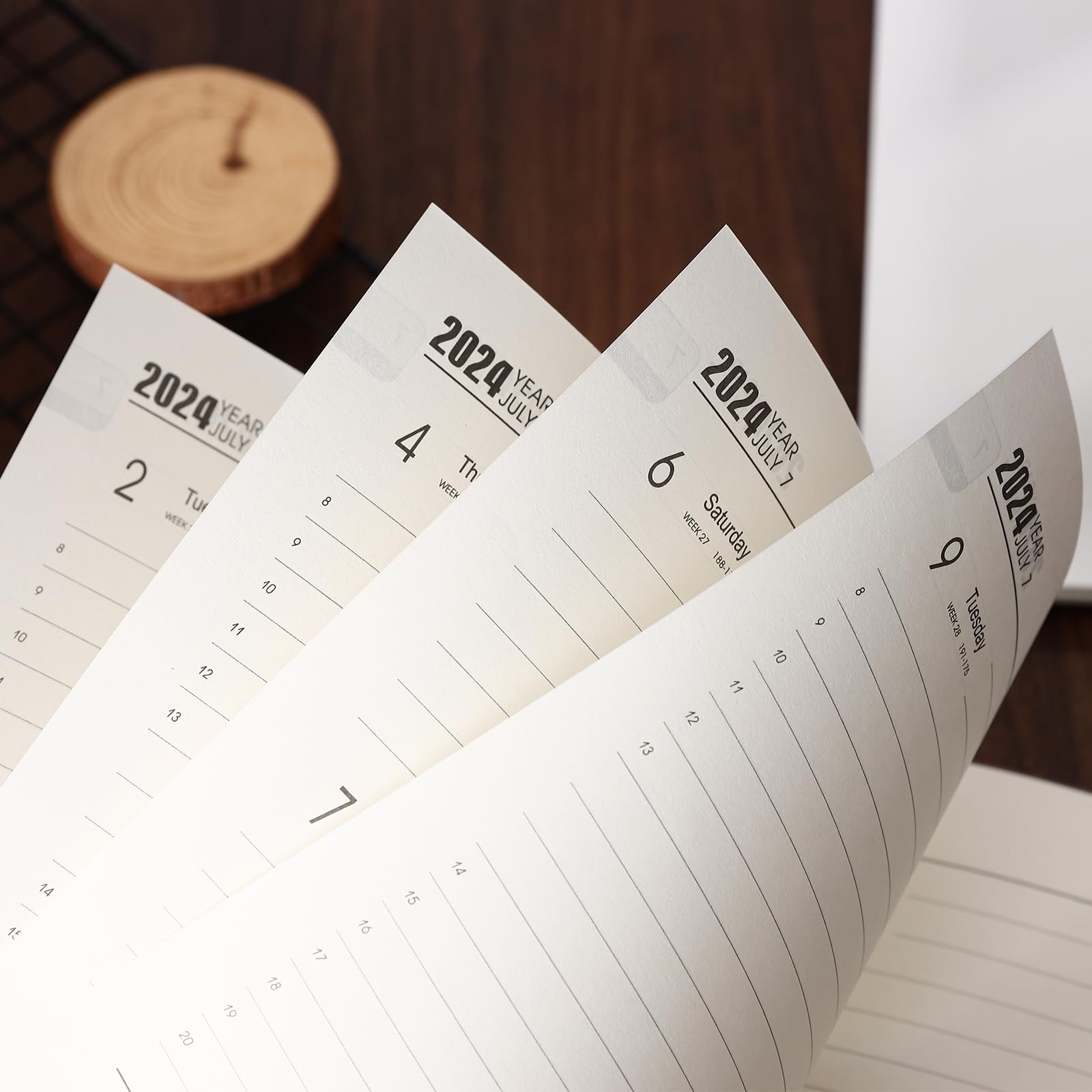 2024-2025 Academic Planner - Hardcover A5 Daily & Monthly Organizer with Pen Holder, Tabs, Stickers & Inner Pocket | Perfect for Students, Teachers & Professionals | July 2024 to June 2025 School Year Schedule Notebook