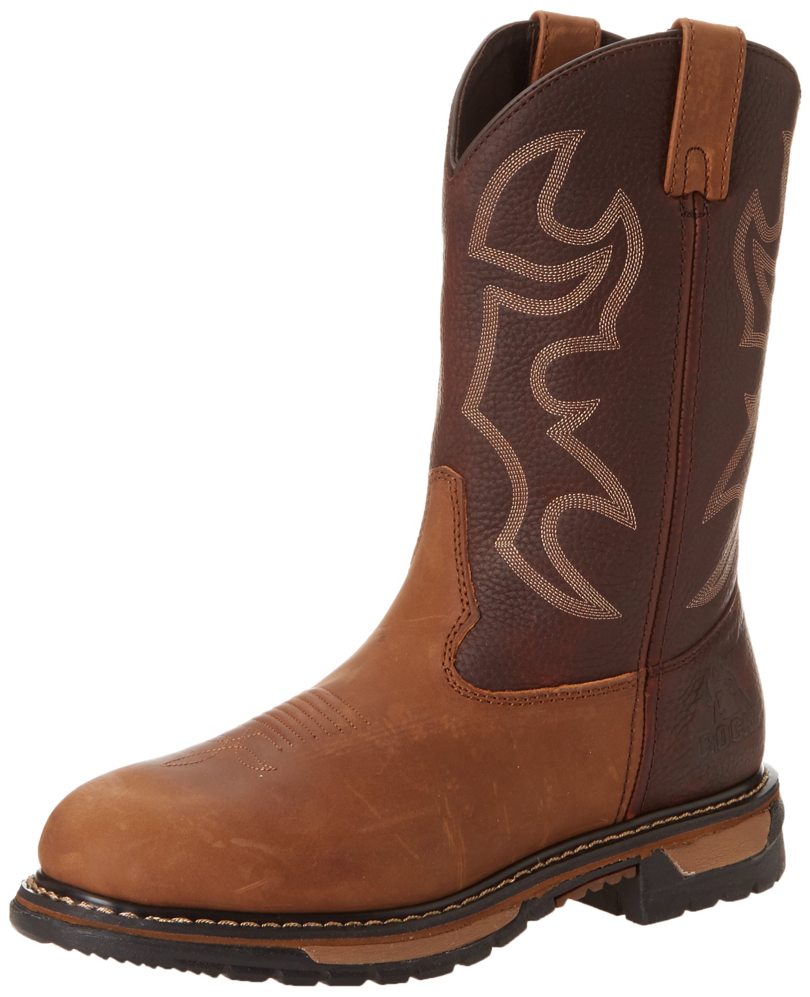 Rocky Men's Original Ride Bridal Work Boot - Durable Steel Toe Work Boots for Construction & Outdoor Jobs - Perfect for Heavy Duty Work, Hiking & Ranch Activities
