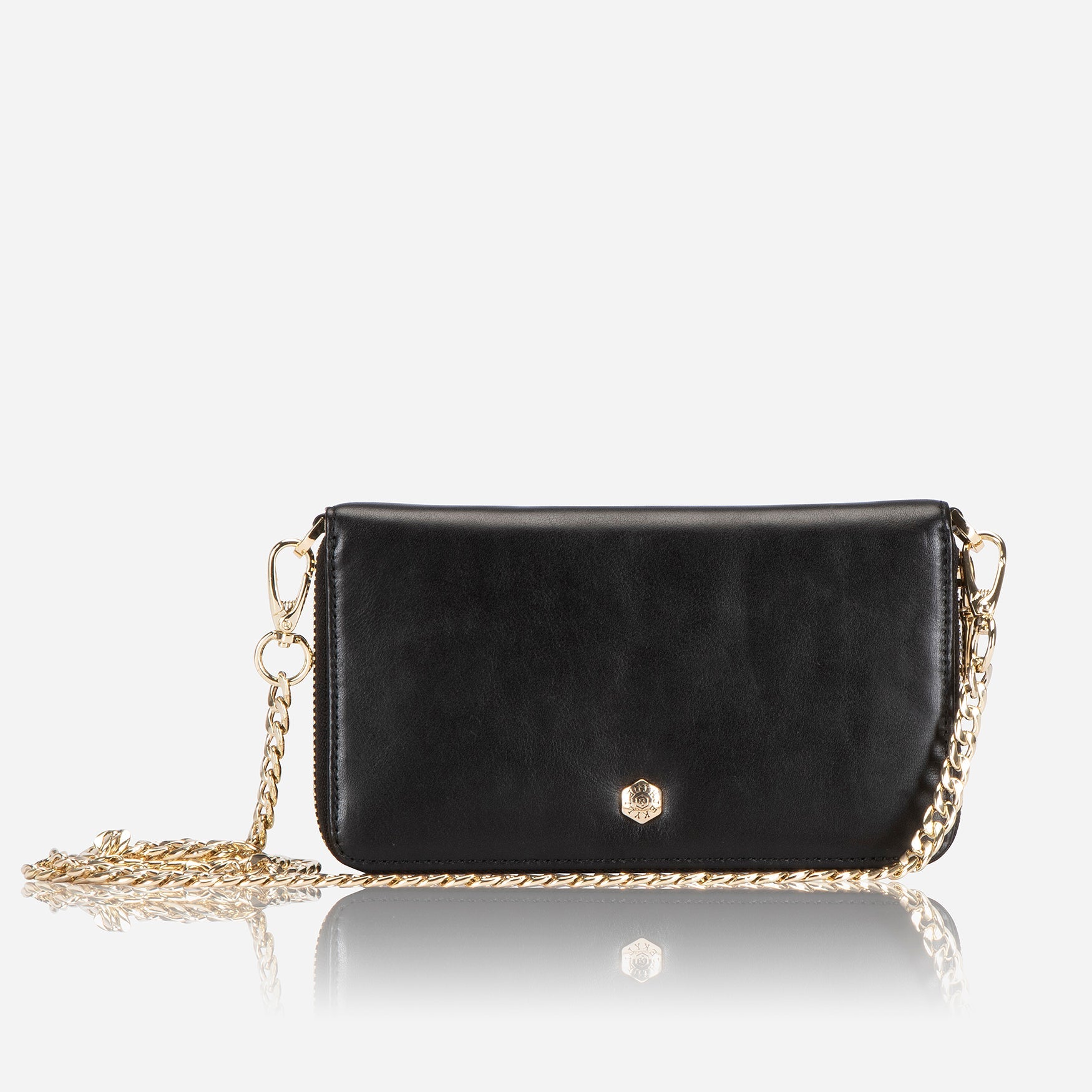 Jekyll & Hide Paris Chain Purse Women's Handbag - Stylish Black Crossbody Bag for Evening Parties, Date Night & Special Occasions