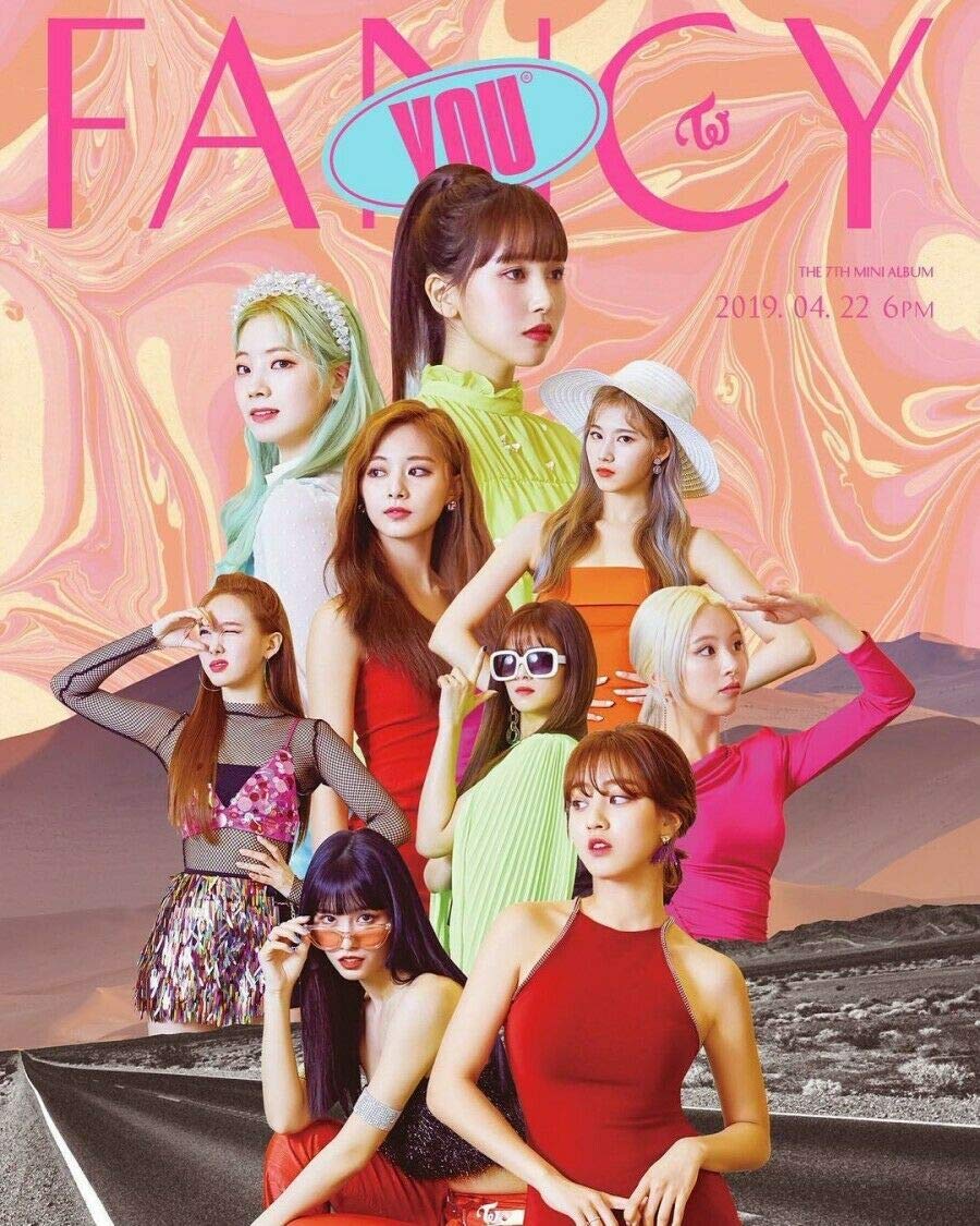 TWICE FANCY YOU 7th Mini Album [A] Version - CD, Poster, Photo Book, Lenticular Card, 5 Photo Cards, Sticker, Store Gift & Pre-Order Bonus (10pc Photo Card Set) - Perfect for K-Pop Fans & Collectors