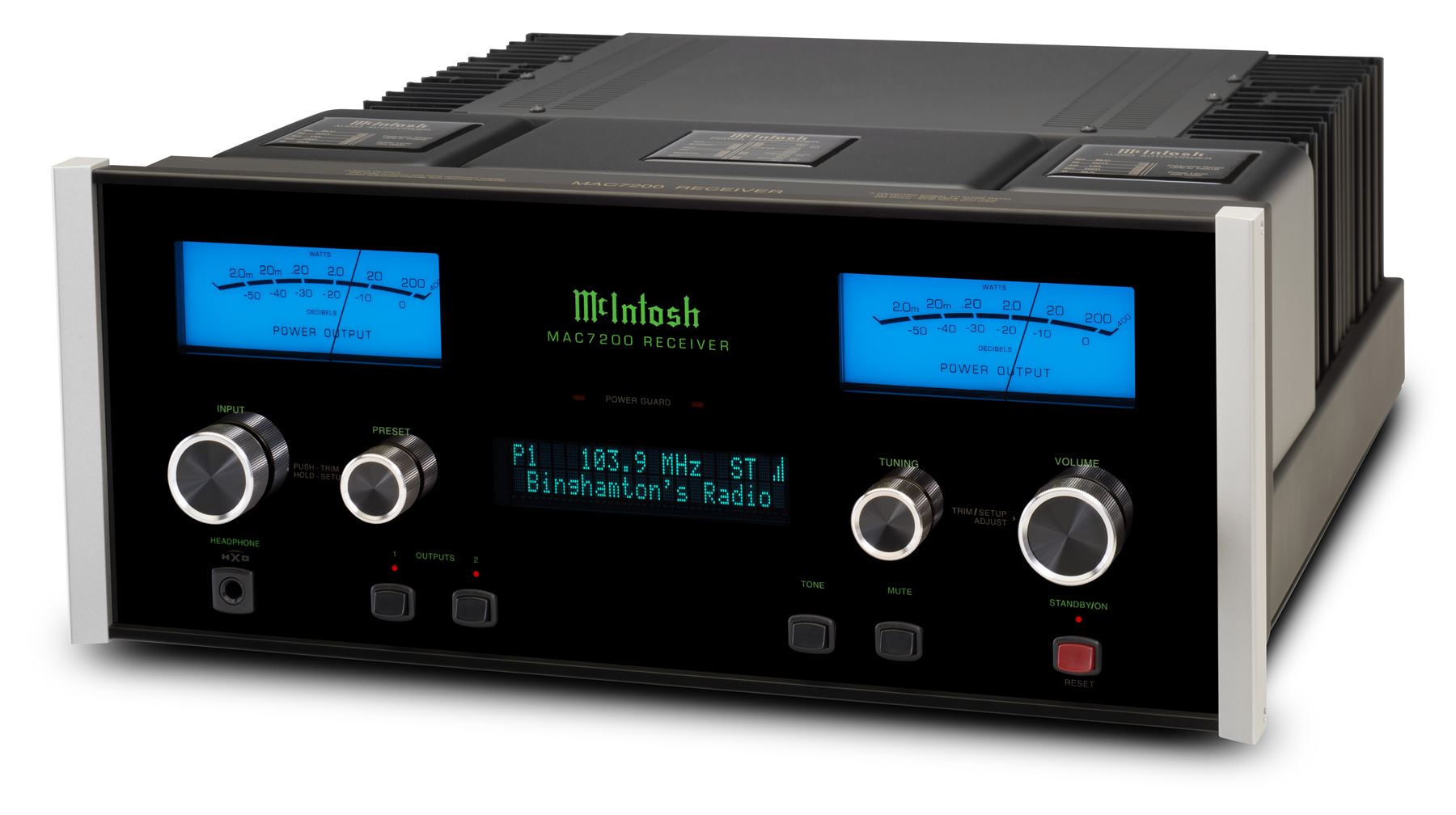 McIntosh MAC7200 2 Channel Stereo Receiver with AM/FM Tuner - Premium Home Audio System for Music Lovers & Audiophiles