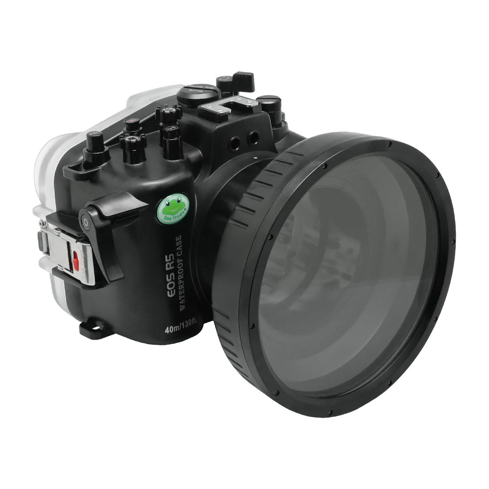 SeaFrogs 40m/130ft Underwater Camera Housing for Canon EOS R5 with 6