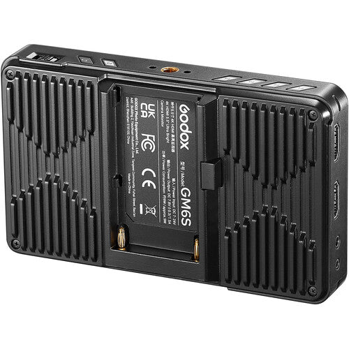 Godox GM6S 5.5 Inch 4K HDMI Ultra Bright On-Camera Field Monitor for DSLR & Mirrorless Cameras - Perfect for Filmmaking, Vlogging, and Professional Video Production