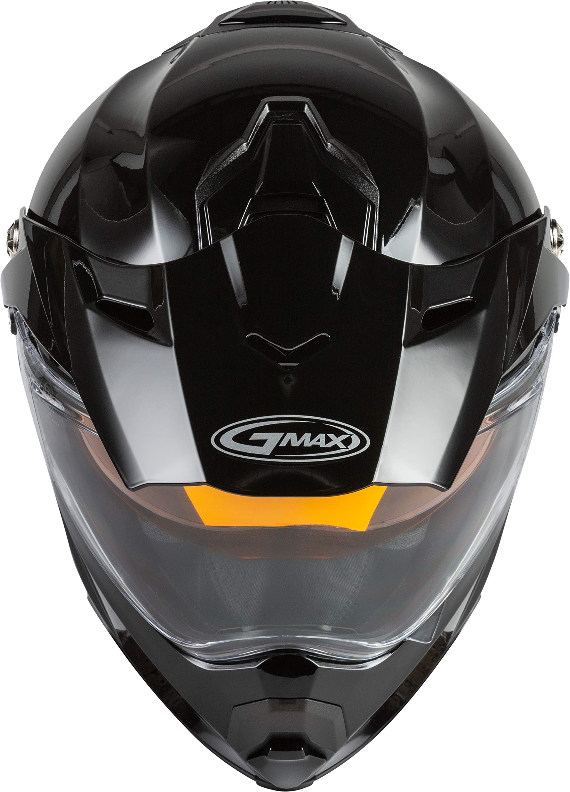 GMAX AT-21S Solid Electric Shield Full-Face Motorcycle Helmet - DOT Approved for Adults & Youth - Black 2X - Perfect for Street Biking, Cruising & Safety Riding