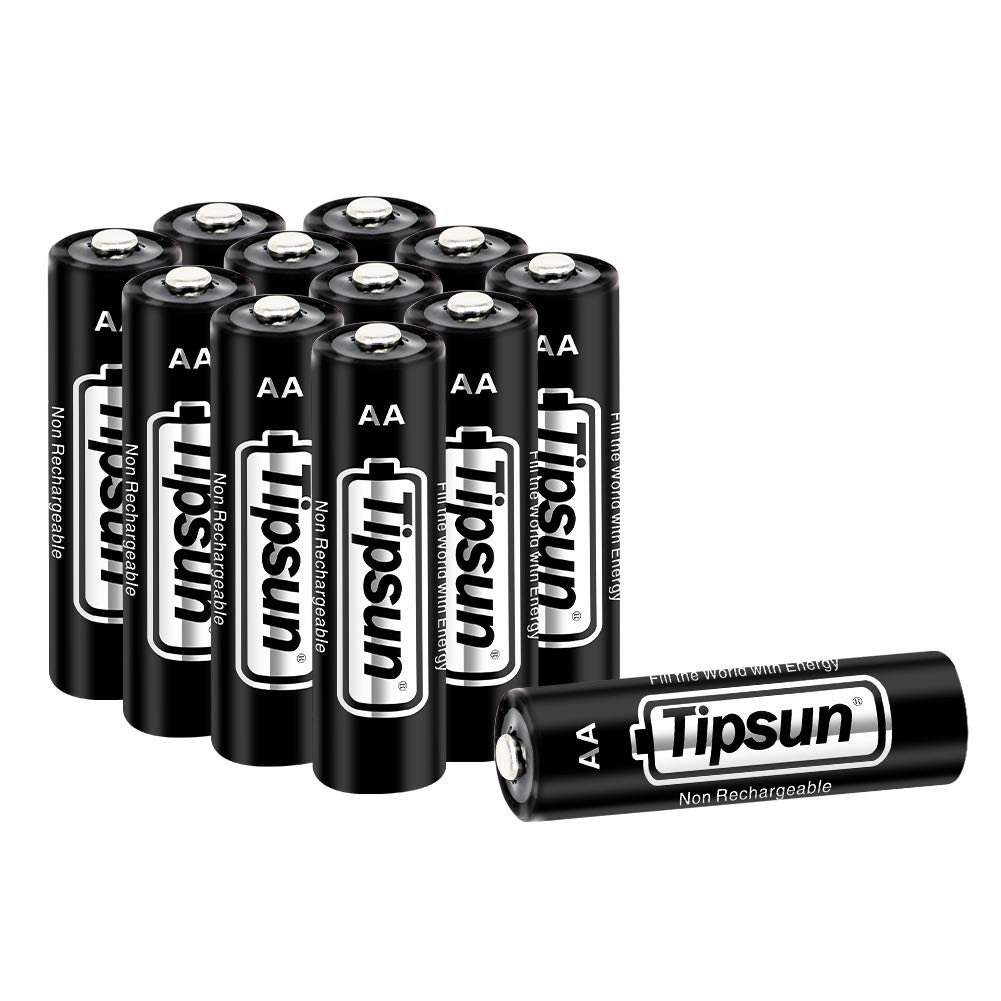 Tipsun AA Lithium Batteries 12 Pack - 2900mAh High Capacity, Long Lasting Double A Batteries for Digital Cameras, Flashlights, Toys & Electronic Devices