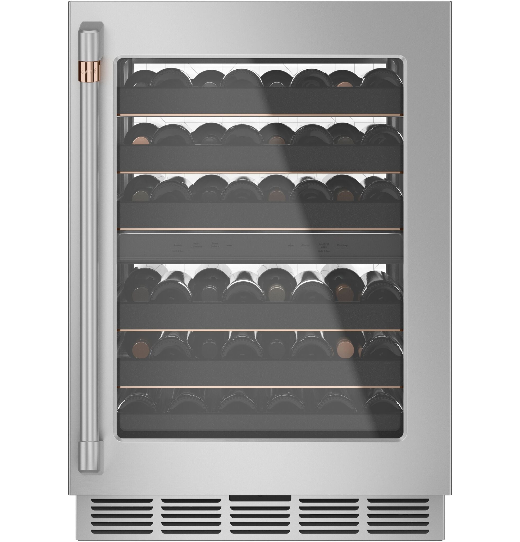 4.7 cu ft Stainless Steel Wine Cooler Refrigerator - Dual Zone Temperature Control for Red & White Wines | Perfect for Home Bars, Restaurants & Wine Cellars