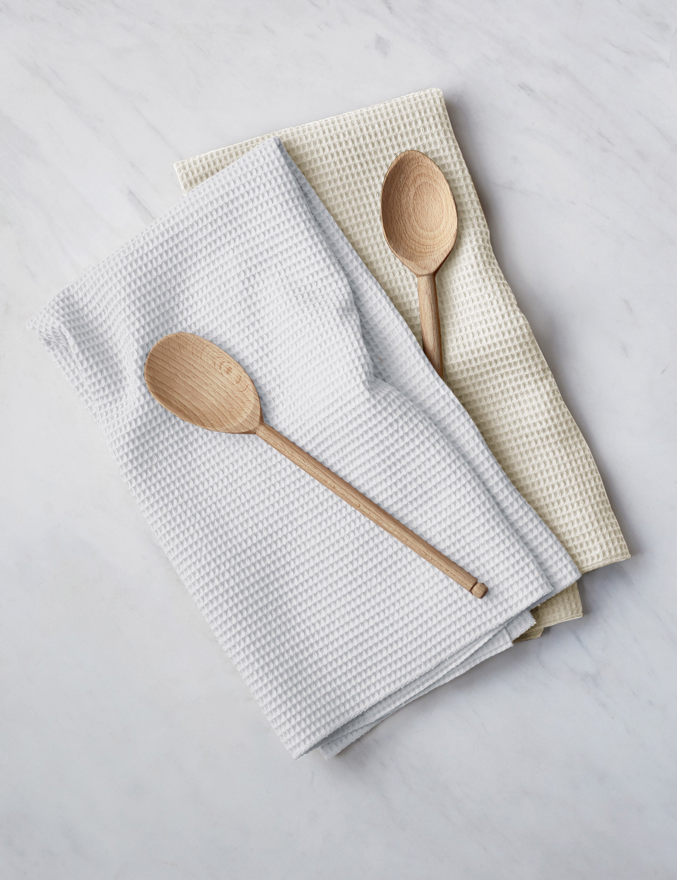 Premium Waffle Weave Kitchen Towels Set of 2 - Super Absorbent & Quick-Drying Dish Towels for Kitchen, Bathroom & Cleaning - Soft Cotton Towels by Hawkins New York