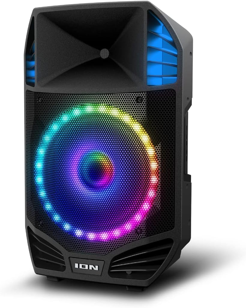 ION Total PA Prime High Power Bluetooth Speaker System - Portable Wireless Speaker for Outdoor Parties, Home Theater, and Live Performances