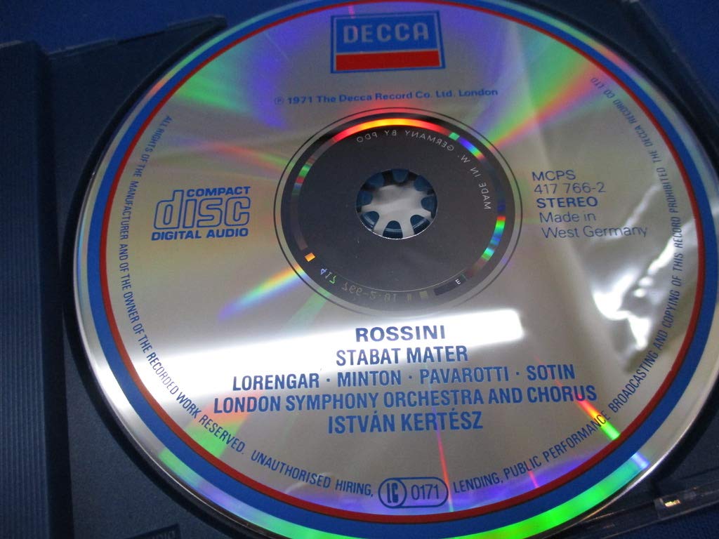 Rossini: Stabat Mater - Gioachino Rossini, Istvan Kertesz, Yvonne Minton, London Symphony Orchestra, Pilar Lorengar & Luciano Pavarotti - Classical Music CD for Relaxation & Study