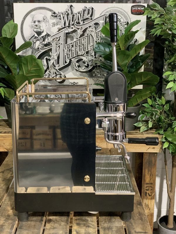 Brugnetti Lever 1 Group Commercial Espresso Machine for Coffee Shops & Restaurants - Professional Barista Coffee Maker for Rich Espresso & Cappuccino