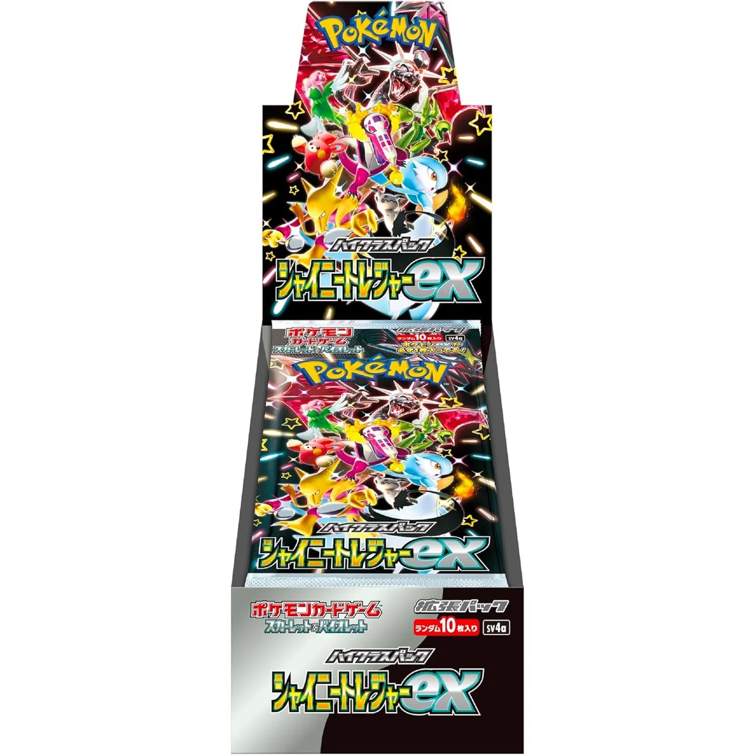 Pokemon TCG: SV4a Shiny Treasure ex Booster Box (Japanese) - 36 Packs for Collectors & Players - Perfect for Trading, Battling & Display