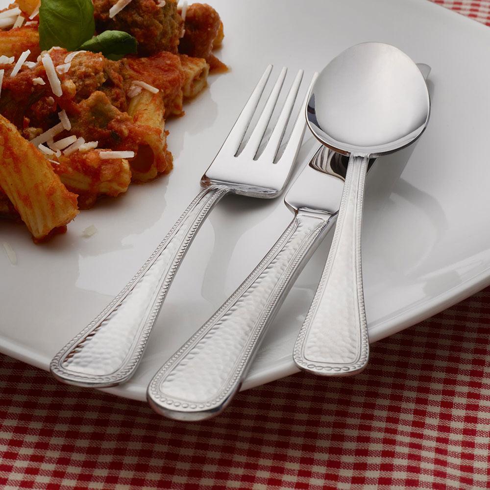Halston 42-Piece Stainless Steel Flatware Set - Service for 8 People - Elegant Dinnerware for Formal Dining, Wedding Gifts & Holiday Entertaining