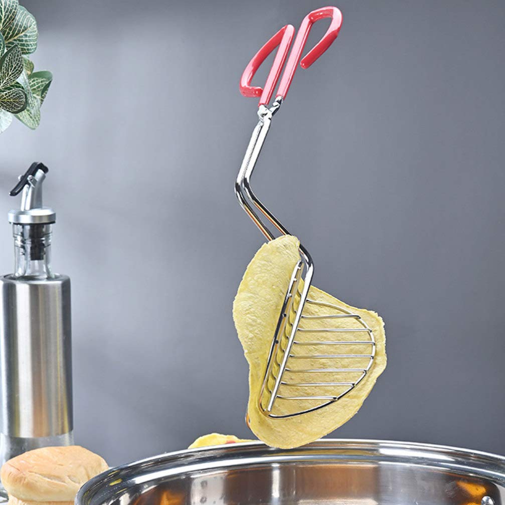 Happyyami Set of 2 Stainless Steel U-Shaped Taco Holders - Durable Taco Rack for Kitchen & Dining - Perfect for Taco Night, Parties & Mexican Food Lovers