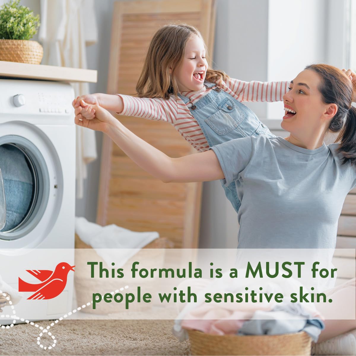 Rebel Green Organic Laundry Detergent - Natural Eco-Friendly Liquid Laundry Soap with Dispenser Cup | Hypoallergenic & Unscented for Sensitive Skin | 68 Loads per Bottle (2 Pack) | Perfect for Babies, Delicate Fabrics & Allergy Sufferers