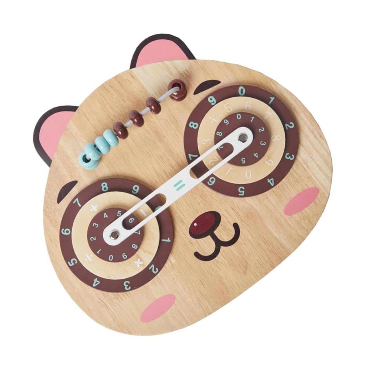 Wooden Logarithm Board Toy - Montessori Math Learning Tool for Kids, Early Education Counting Game, Arithmetic Number Spinner for Preschool & Kindergarten - Perfect for Homeschooling & Classroom Activities