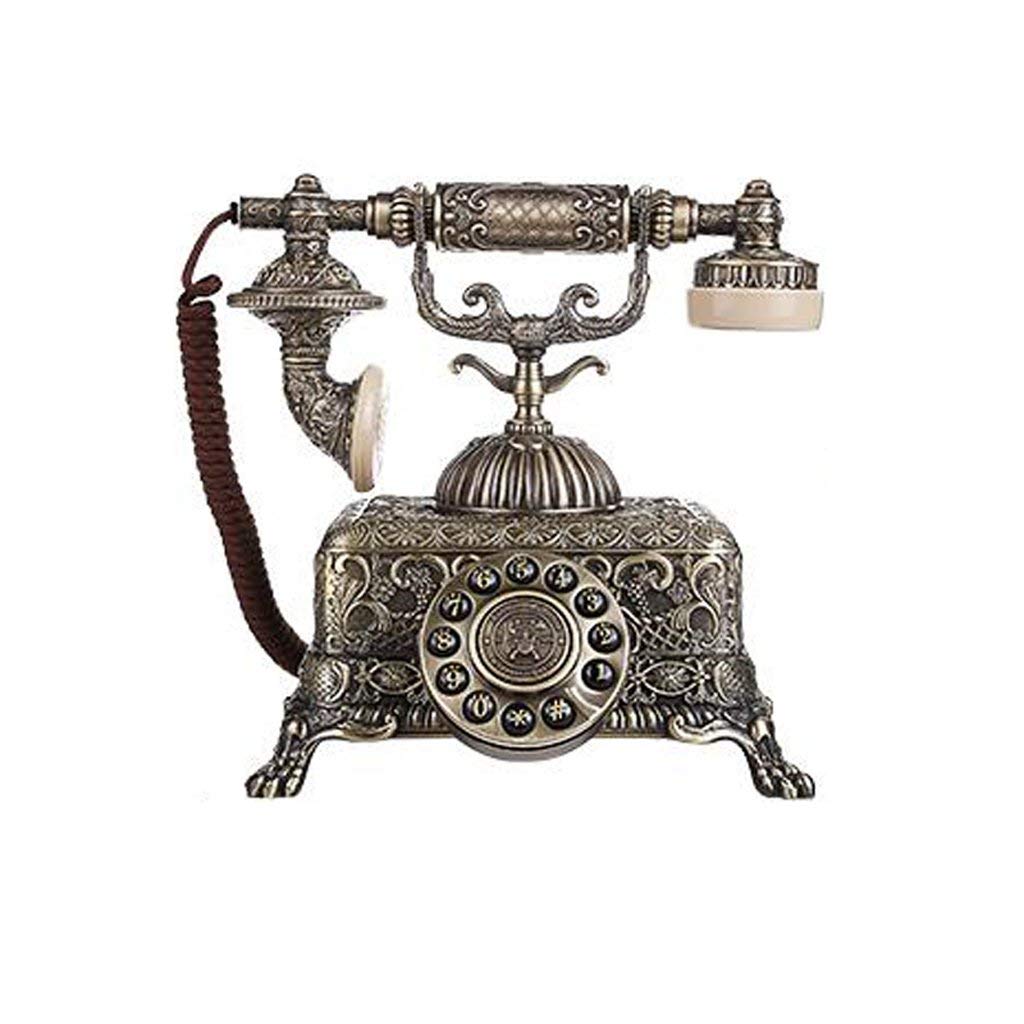 Vintage Rotary Dial Telephone - Retro Home & Office Decor, Creative Desk Accessory for Bedroom, Living Room, Workspace (Button Style) | Perfect for Vintage-Themed Parties, Film Props, and Nostalgic Home Decor
