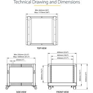 8U 19-Inch Open Frame Server Rack - Adjustable Depth (22-40in) 4-Post Network Rack for Dell PowerEdge, HP ProLiant & ThinkServer - Compact Free-Standing Data Center & IT Equipment Rack - Ideal for Server Rooms, Network Closets & Office Installations