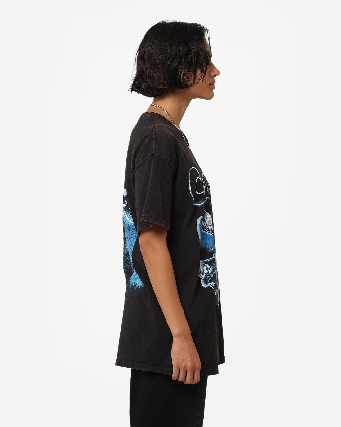 Vintage Casper T-Shirt - Black Wash Distressed Retro Tee for Men & Women | American Thrift Style | Perfect for Casual Wear, Street Fashion & Vintage Lovers