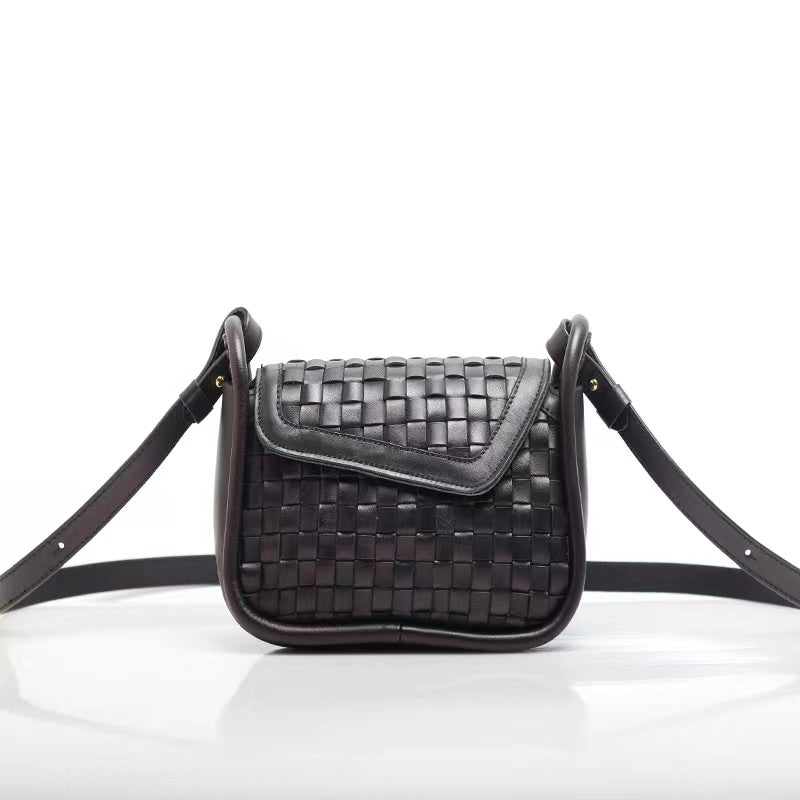 Handwoven Italian Leather Sling Bag for Women & Men - Stylish Crossbody Purse for Travel, Shopping & Everyday Use