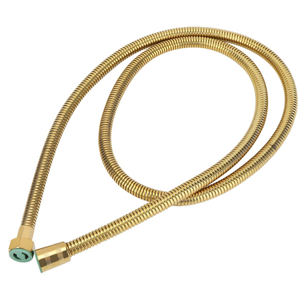 Premium Stainless Steel Shower Hose - 1.5m/59in G1/2in Gold Handheld Shower Hose for Bathroom, Bidet Sprayer & Bathing Accessories - Ideal for Shower Upgrades, Spa-Like Experience & Bathroom Renovations